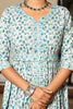 Cotton pleated Kurta Set with front slit