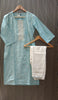 Light blue straight Kurta with Pants