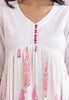 Pink White kurta set