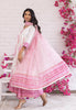 Pink White kurta set
