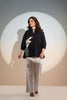 Black piece white top/kurti/shirt