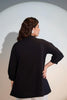 Black piece white top/kurti/shirt