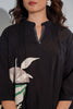 Black piece white top/kurti/shirt