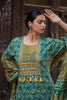 Rama Green and golden kurta set