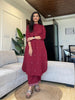 2 piece red cord set