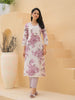 Pastel Pink purple kurta set