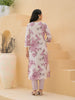 Pastel Pink purple kurta set