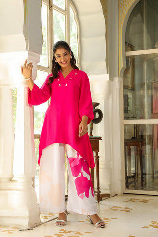 Pink White 2 piece cord set