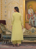light green and pink kurta set