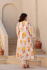 Offwhite yellow printed 2 piece cord set