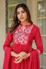red kurta set