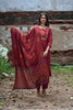 maroon kurta set