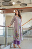 Purple printed 2 piece cord set