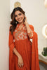 Orange kurta set