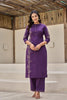 Purple kurta set