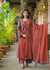 Maroon kurta set