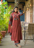 Maroon kurta set