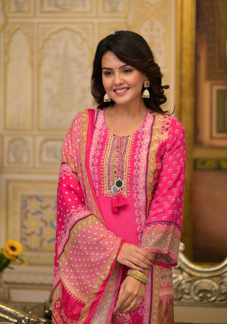 Pink kurta set
