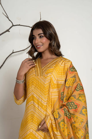 Yellow kurta set