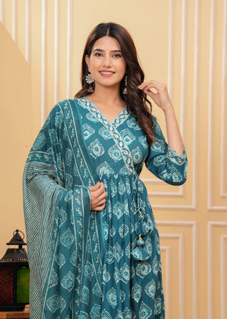blue kurta set