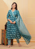 blue kurta set