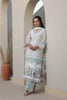 Mughal print pastel blue kurta set