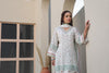 Mughal print pastel blue kurta set