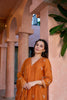 orange kurta set