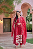 Red kurta set