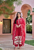 Red kurta set