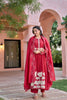 Red kurta set
